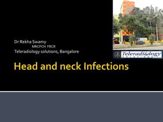 Dr Rekha Swamy
MRCPCH FRCR
Teleradiology solutions, Bangalore
 