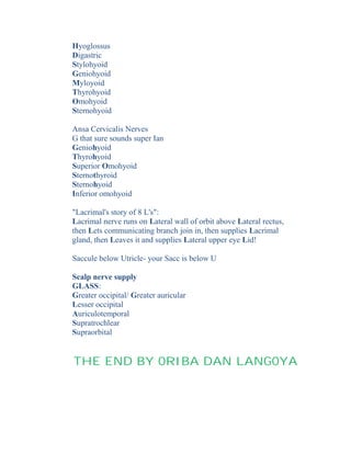 THE END BY ORIBA DAN LANGOYA

 