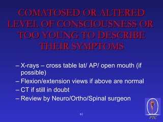 HEAD & SPINAL TRAUMA | PPT