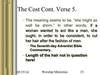 Head Covering As In The Book Of Corinthians