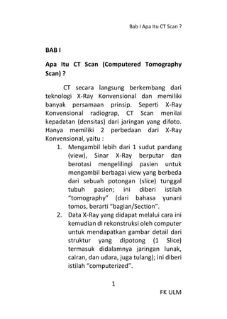 Scan Ini Head ct scan yusriandi ramadhan | PDF