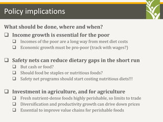 The Cost of Nutrition in Asia