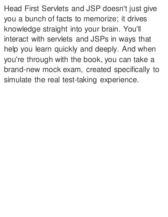 Head First Servlets Jsp 2nd Edition Free