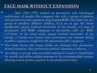 Face Mask Rme HEAD GEAR BIOMECHANICS - SUNITHA.ppt presentation | PPT