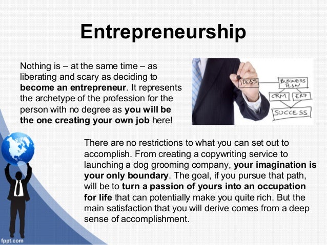 make your own job