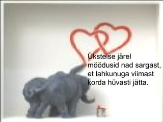 Üksteise järel
möödusid nad sargast,
et lahkunuga viimast
korda hüvasti jätta.
 