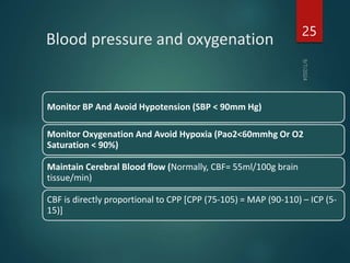 Head Injury Pao2 Approach to Head Injuiry, Intracranial Pressure Measurement and ...