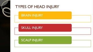 Topic head injury for Nursing Studentsppt | PPTX