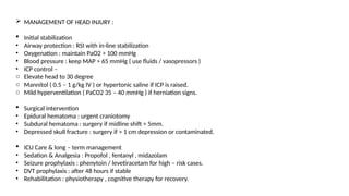 Head Injury Pao2 HEAD INJURY AND ITS MANAGEMENTS,INJURY.. | PPTX