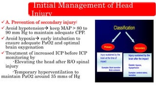 Head Injury Pao2 HEAD INJURY- AN OVERVIEW | PPTX