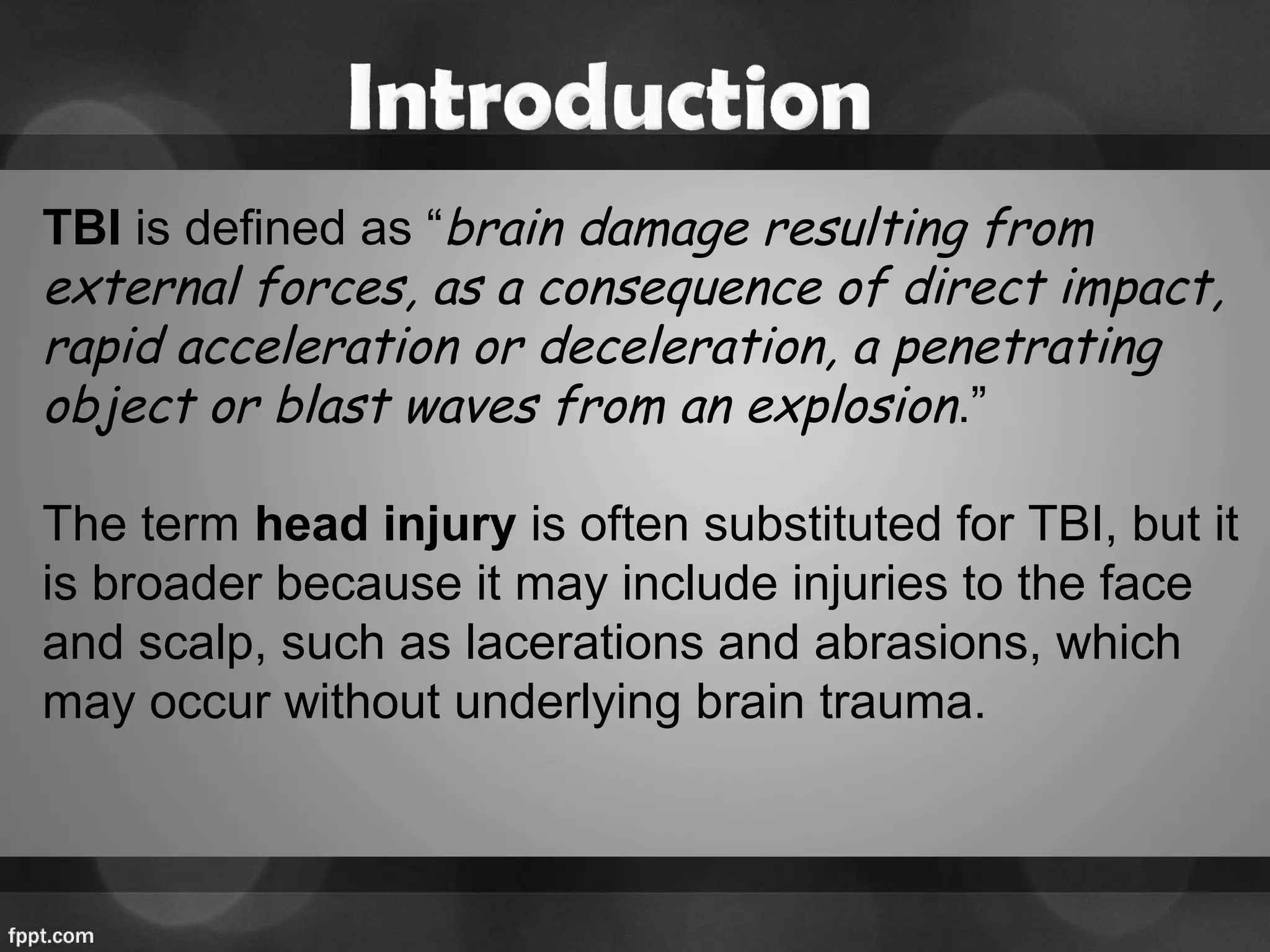 Accelaration Injries Head injury or traumatic brain injury- Dr Dhaval Gohil- nimhans | PPT