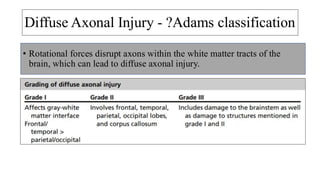 Head Injury and traumatic brain injury | PDF