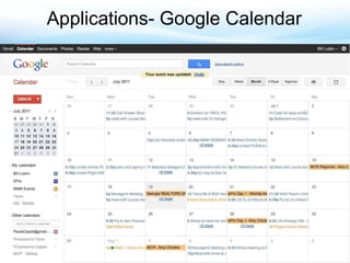 Applications- Google Calendar 