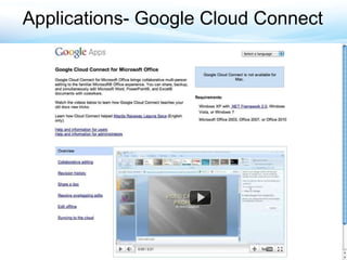 Applications- Google Cloud Connect 
