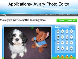 Applications- Aviary Photo Editor 