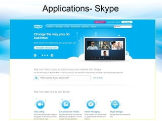 Applications- Skype 