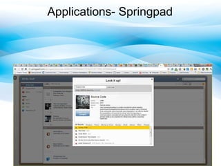 Applications- Springpad 