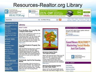 Resources-Realtor.org Library 