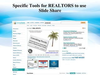 Specific Tools for REALTORS to use  ݺߣ Share 