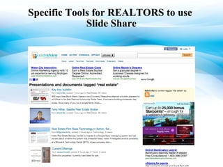 Specific Tools for REALTORS to use  ݺߣ Share 