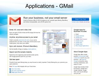 Applications - GMail
 