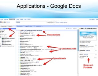 Applications - Google Docs
 