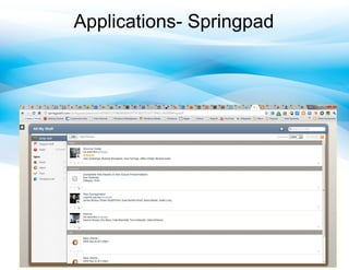 Applications- Springpad
 