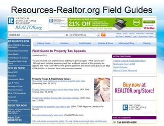 Resources-Realtor.org Field Guides
 
