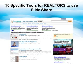 10 Specific Tools for REALTORS to use
              ݺߣ Share
 