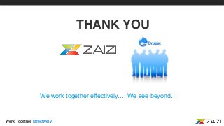 Work Together Effectively
THANK YOU
We work together effectively…. We see beyond…
 