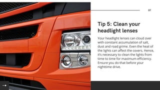 Headlight Safety Tips for Driving After Dark PPT