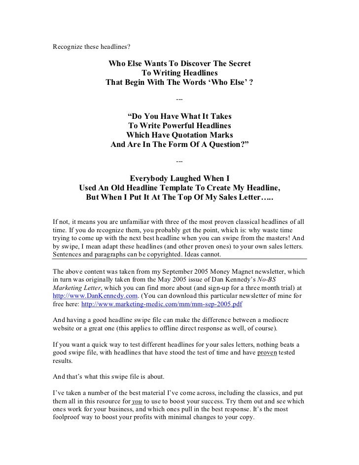 Personal Sales Letter