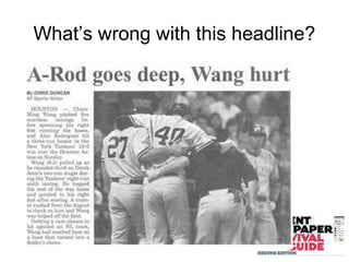 What’s wrong with this headline?
 