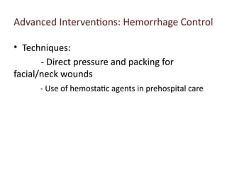 Comprehensive Management of Head, Neck, and Face Trauma for Paramedics ...