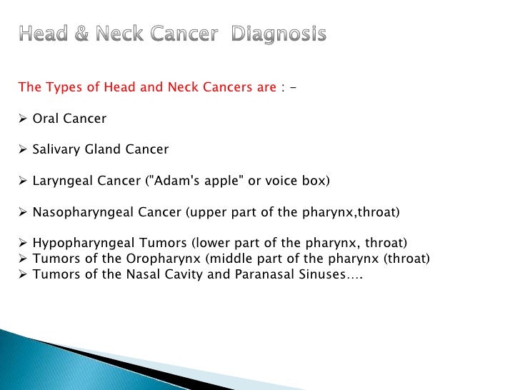 Head Neck Cancer Diagnosis