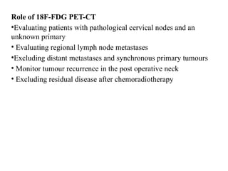 Comprehensive Head and Neck Imaging Techniques in Oncology | PPTX