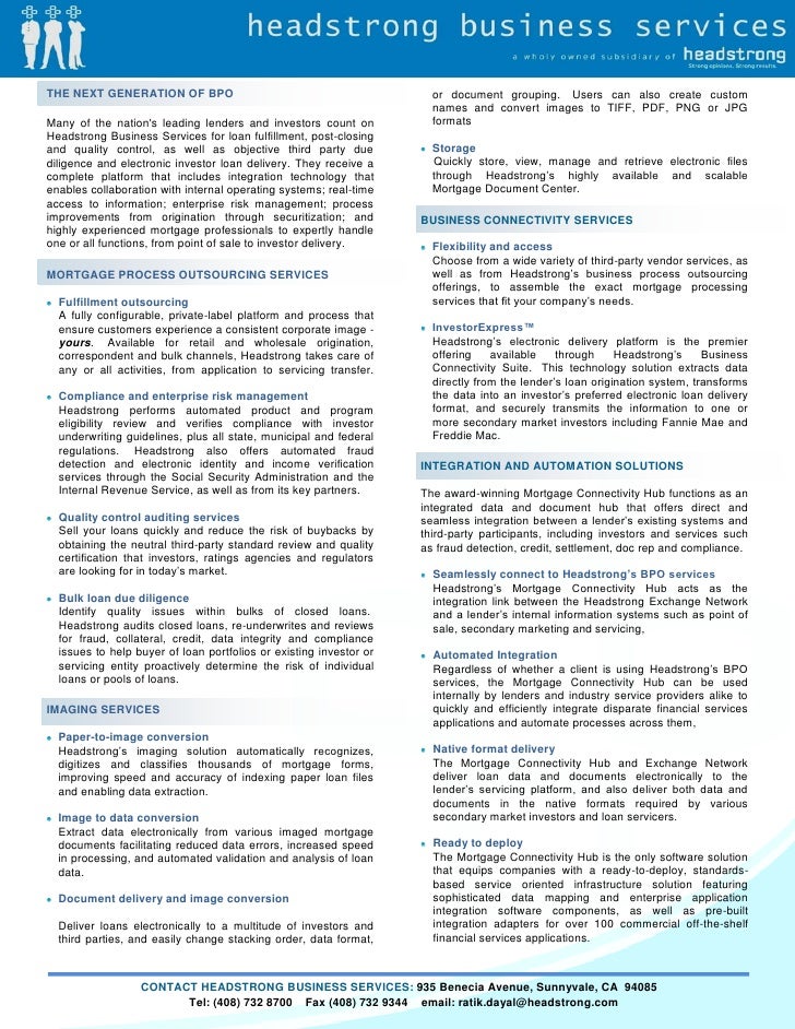 Headstrong Business Services Corporate Brochure 2009 Headstrong Business Services Corporate Brochure 2009