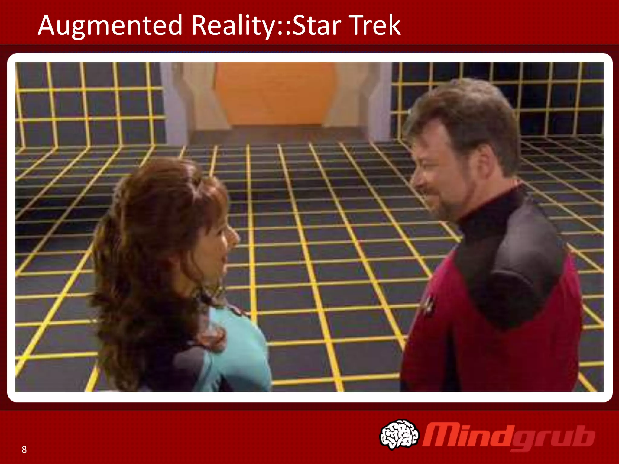 Augmented Reality::Star Trek
Usenet  Wikis  ICQ
Friendster  LinkedIn  MySpace  Facebook  Twitter

8

 