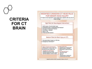Ct Head Fall Algorithm HEAD TRAUMA & CEREBRAL RESUSCITATION copy.pptx