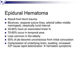 Head Trauma & ICP. SURGICAL AND MEDICAL MANAGEMENT OF | PPT