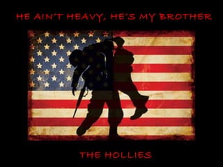 HE AIN’T HEAVY, HE’S MY BROTHER




          THE HOLLIES
 