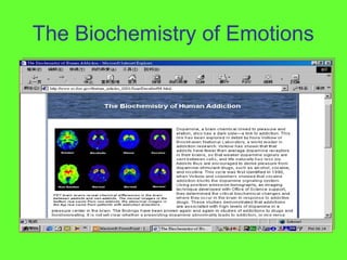 The Biochemistry of Emotions
 