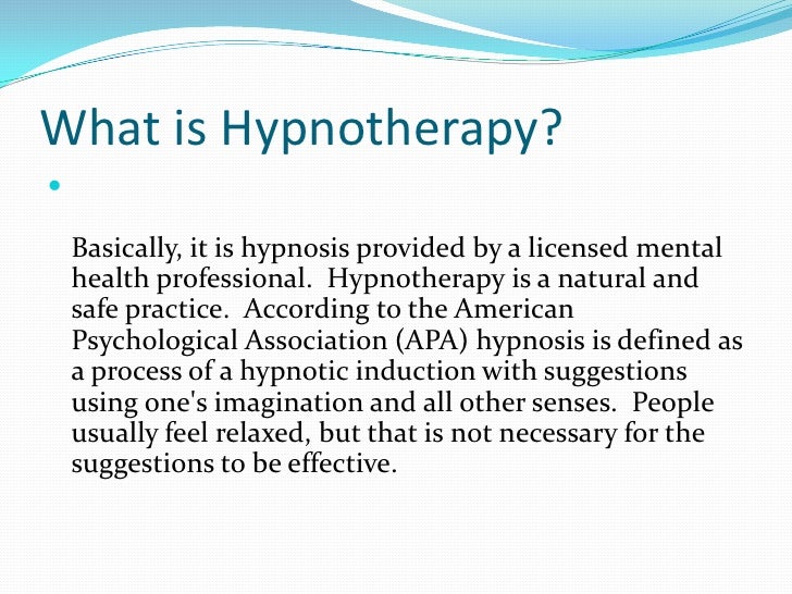 Healing Benefits Of Hypnotherapy