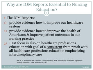 iom report on nursing practice in primary care