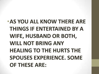 Healing the hurt in your marriage