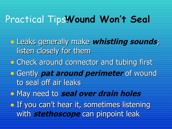 Healing The Wound The Vac System In Woundcare