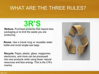 How To Implement the 3 R's in our School :) | PPTX