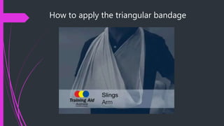 Safety and First Aid: Dressing and Bandaging Techniques | PPTX