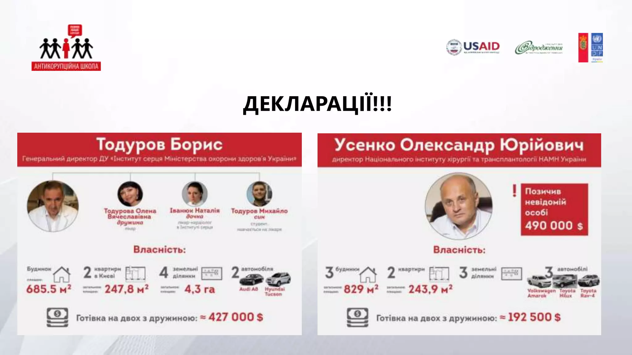 ДЕКЛАРАЦІЇ!!!
 