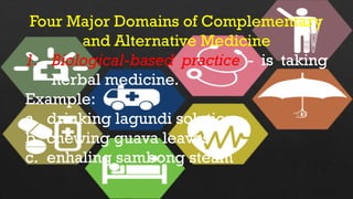 Healthcare Modalities Examples HEALTH - 1st Quarter Module 3: Complementary and Alternative Healthcare ...